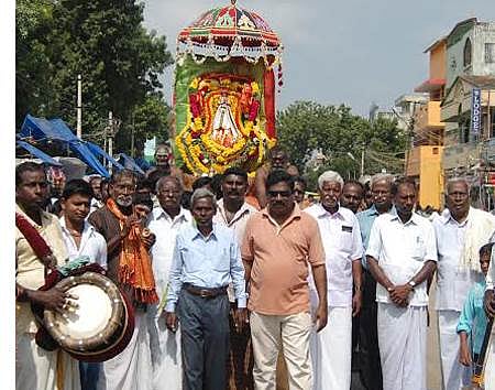 சிதம்பரத்தில் நந்தனார் சிலை வீதிவலம்