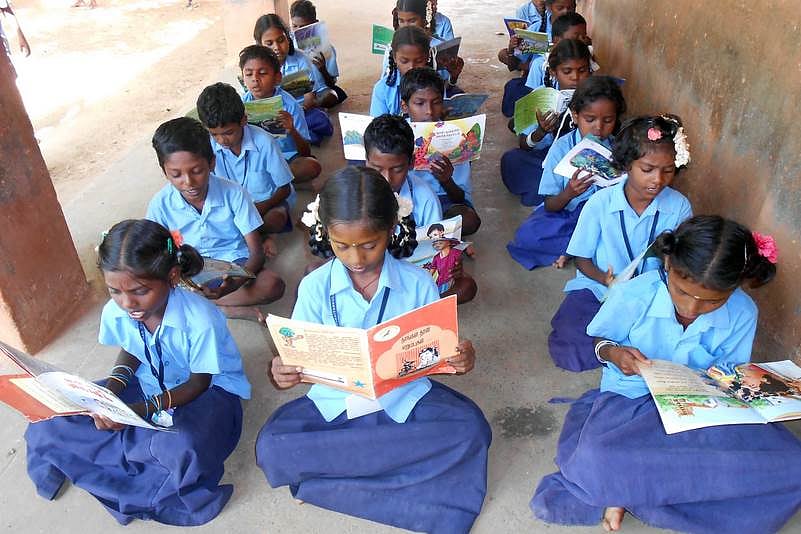 ஸ்ரீவில்லிபுத்தூரில் 147 பள்ளிகளில் எஸ்.எஸ்.ஏ. சார்பில் உலக புத்தக தினம்