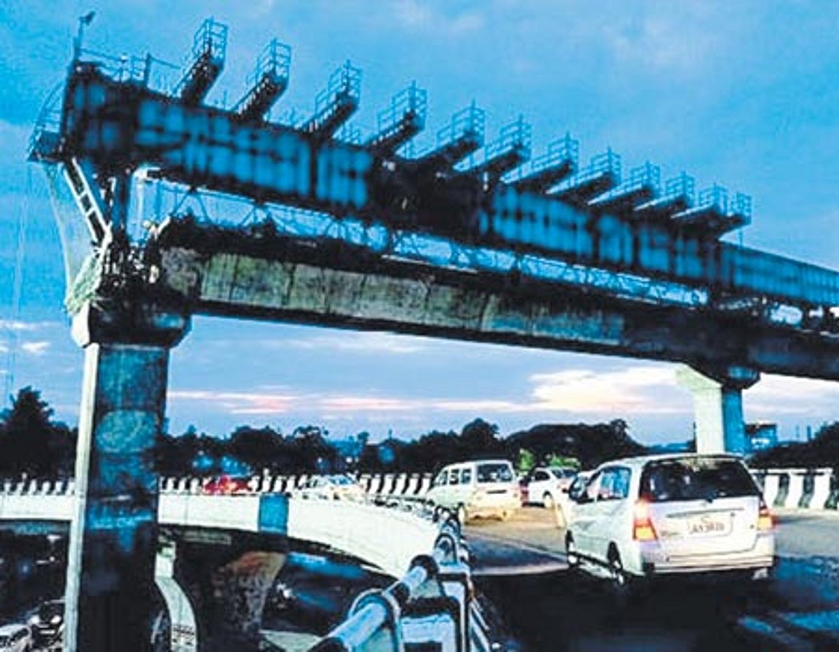 கத்திப்பாராவில் 22 மீட்டர் உயரத்தில் மெட்ரோ ரயில் மேம்பாலம்