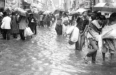 தில்லியில் காலை முதல் கன மழை 