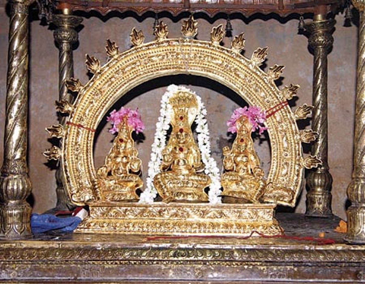திருநாகேஸ்வரம் ராகுபகவானுக்கு ரூ. 3 லட்சத்தில் தங்கமுலாம் கவசம்