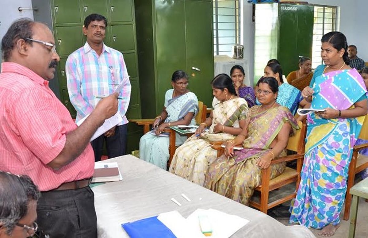 விருதுநகரில் அனைவருக்கும் கல்வி இயக்க கூடுதல் முதன்மைக் கல்வி அலுவலர் ஆய்வு