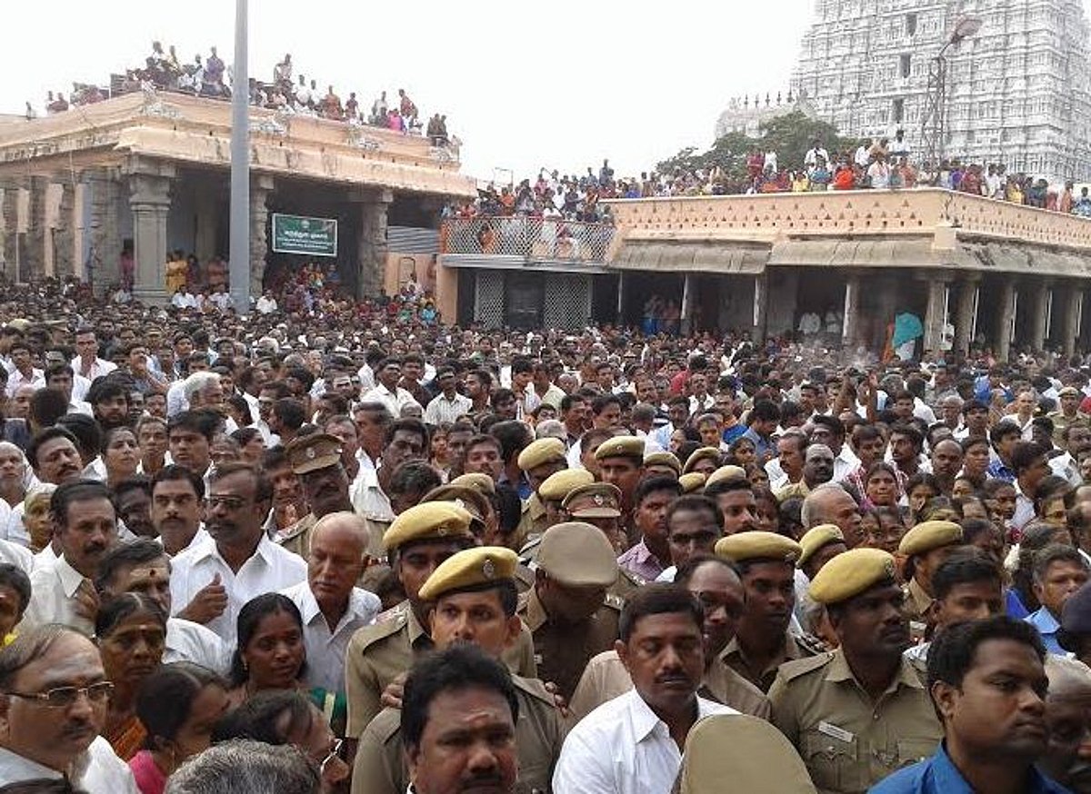 தீபத் திருவிழாவின் பத்தாம் நாள்: தங்க ரிஷப வாகனத்தில் அருணாசலேஸ்வரர் வீதியுலா