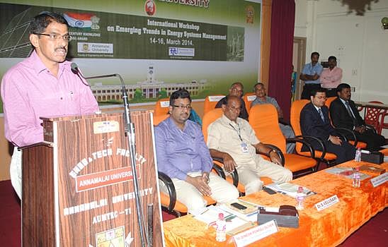 அண்ணாமலைப் பல்கலையில் மின்சக்தி ஆளுமை குறித்த சர்வதேச பயிற்சி முகாம்: ஷிவ்தால்மீனா தொடங்கி வைத்தார்