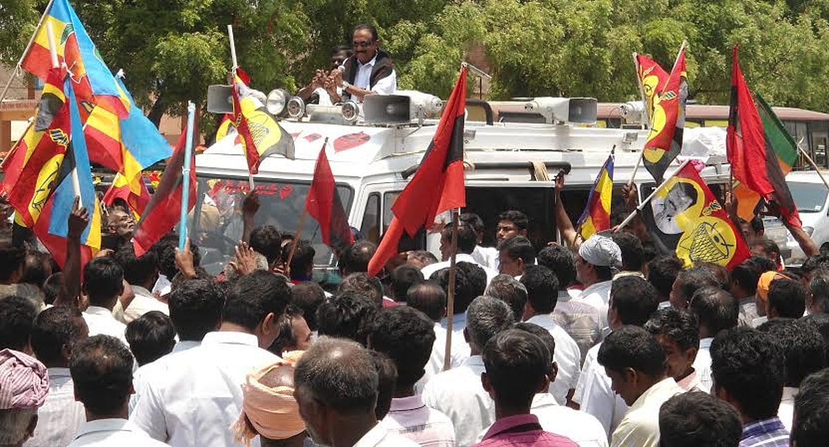 இந்தியாவிலேயே மக்களுக்காக தொண்டாற்றக்கூடிய ஒரே தலைவர் கருணாநிதிதான்: தொல் திருமாவளவன்