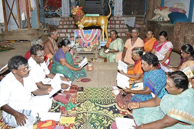 திருவரங்குளம் ஸ்ரீஅரங்குளநாதர் பெரியநாயகிஅம்பாள் கோயிலில் திருவாசக முற்றோதல் விழா தொடக்கம்