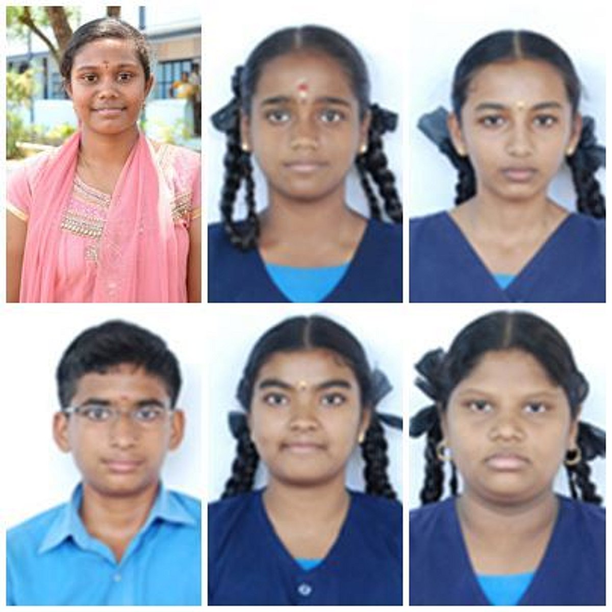 ஸ்ரீவில்லிபுத்தூர் கல்வி மாவட்டத்தில் முதல் மூன்று இடங்களைப் பெற்ற மாணவர்கள்