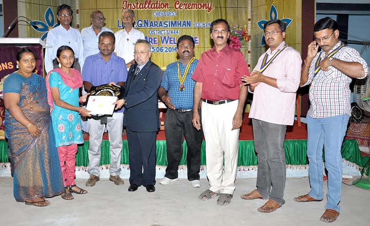 ஸ்ரீவிலி.யில் அரிமா சங்க புதிய நிர்வாகிகள் பதவியேற்பு விழா