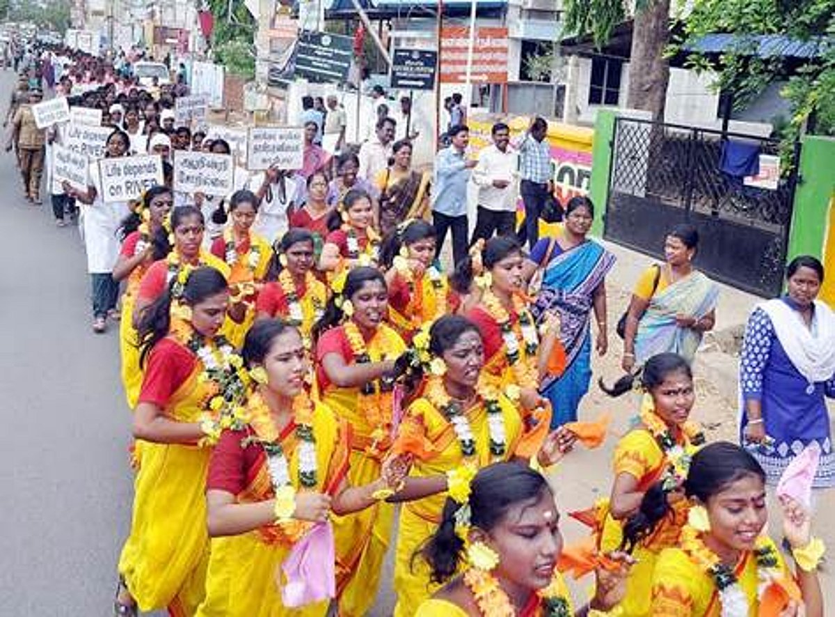 நெல்லையில் தாமிரவருணி பாதுகாப்பு விழிப்புணர்வுப் பேரணி