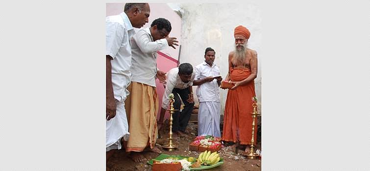 சிதம்பரம் திருப்பாற்கடல் தீர்த்தக்குள திருப்பணிக்கான பூமிபூஜை: 2 ஆதீனங்கள் பங்கேற்பு