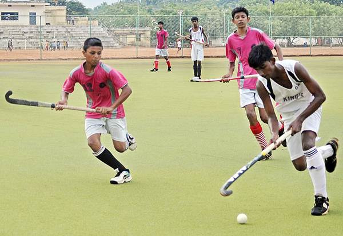 பெல்பின்ஸ் கோப்பைக்கான மாநில ஹாக்கி: முதல் போட்டியில் மதுரை அணி வெற்றி