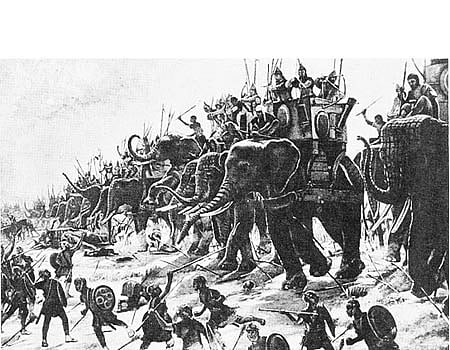 களிறெறிந்து பெயர்தல் காளைக்குக் கடனே!