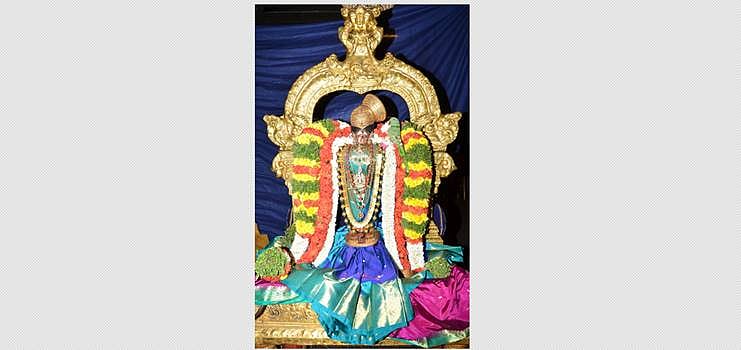 எண்ணெய்காப்பு உற்சவத்தையொட்டி ஸ்ரீஆண்டாள் பிரியாவிடை