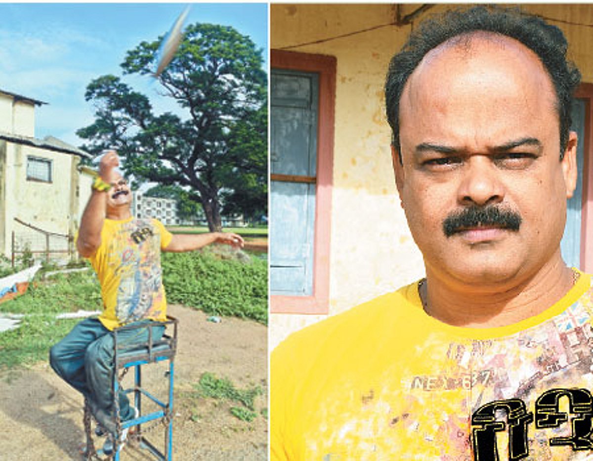 வட்டு எறித−ல் சாதிக்கும் மாற்றுத்திறனாளி!