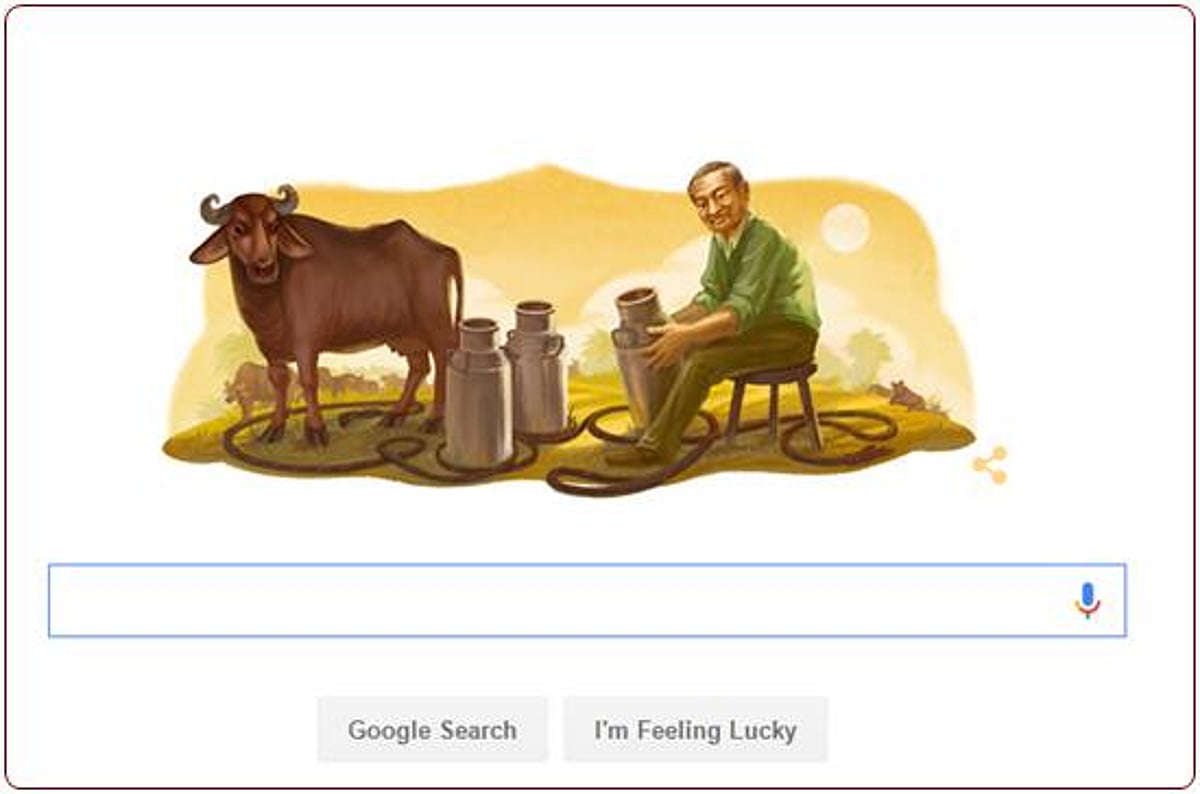 இந்தியாவில் வெண்மை புரட்சியை ஏற்படுத்திய வர்கீஸ் குரியன் பிறந்தநாள்: கூகுள் மரியாதை