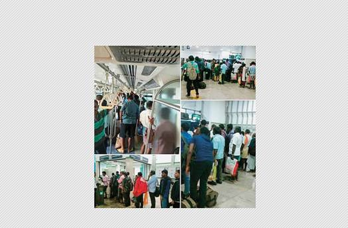 சென்னை மக்களுக்கு கை கொடுத்த மெட்ரோ ரயில்!