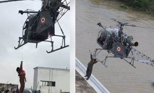 சென்னை வெள்ளம்: வான்வழி மீட்பு நிறுத்தம்