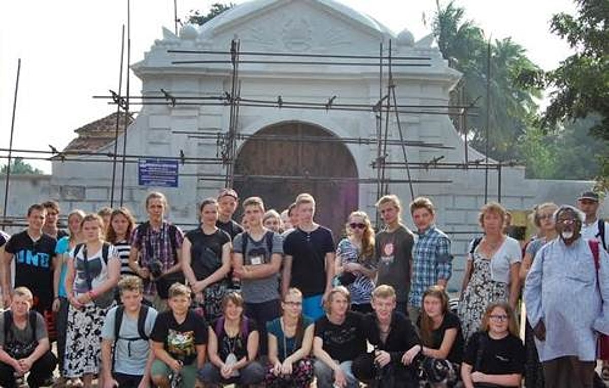 தரங்கம்பாடியில் டென்மார்க் மாணவர்களின் கலாச்சார சுற்றுலா