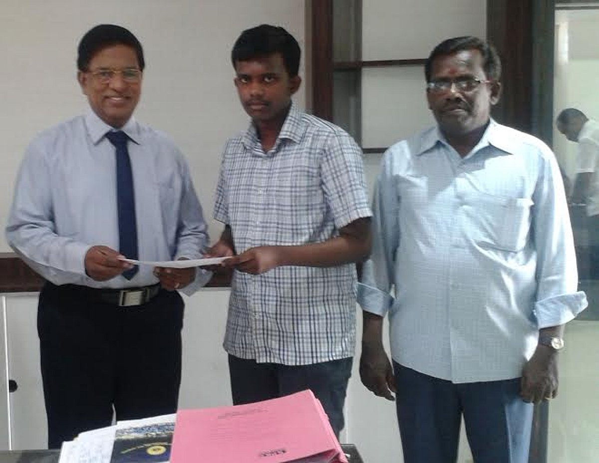 ஸ்ரீவில்லிபுத்தூர் லயன்ஸ் பள்ளி மாணவர் மாவட்ட அளவில் 2-ம் இடம்