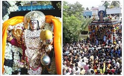 காரைக்காலில் மாங்கனி திருவிழா கோலாகலம்: திரளான பக்தர்கள் மாங்கனி இறைத்து வழிபாடு