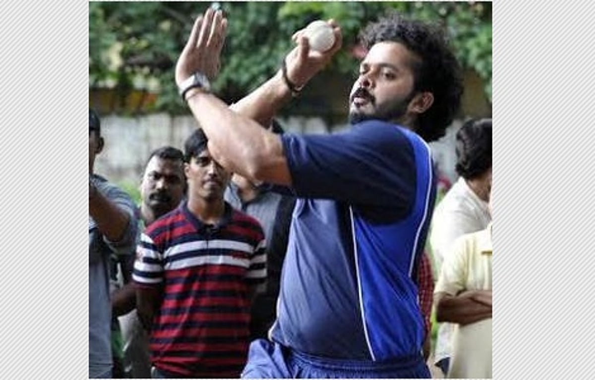 மீண்டும் கிரிக்கெட் பயிற்சியைத் தொடங்கினார் ஸ்ரீசாந்த்! ரஞ்சியில் விளையாட விருப்பம்!