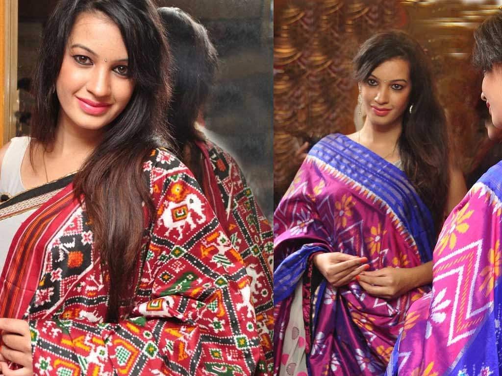 தெலுங்கானா ஸ்பெஷல் போச்சம்பள்ளி ஐகாட் கைத்தறிப் பட்டு!