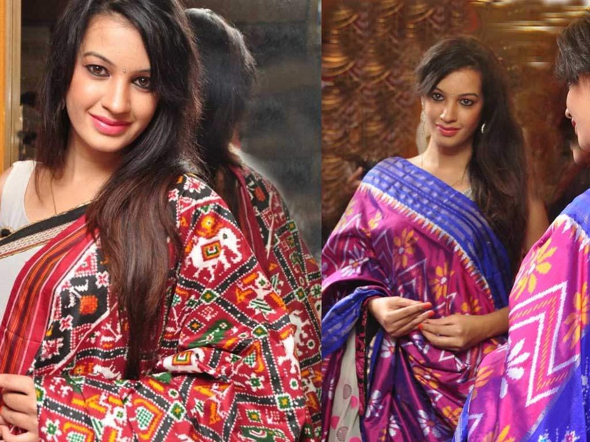 தெலுங்கானா ஸ்பெஷல் போச்சம்பள்ளி ஐகாட் கைத்தறிப் பட்டு!