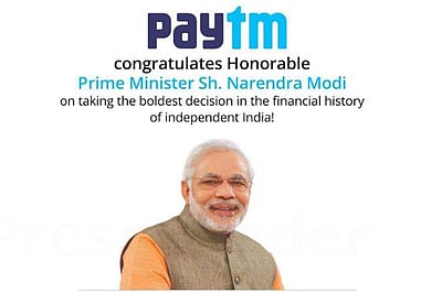 பேடிஎம் நிறுவன விளம்பரத்தில் மோடி இடம்பெறுவது வெட்கக்கேடு : கெஜ்ரிவால் கடும் தாக்கு!