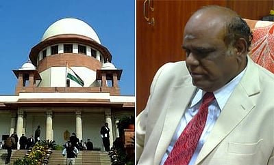 நீதிபதி கர்ணனுக்கு விதிக்கப்பட்ட சிறைத் தண்டனையை ரத்து செய்ய உச்சநீதிமன்றம் மறுப்பு