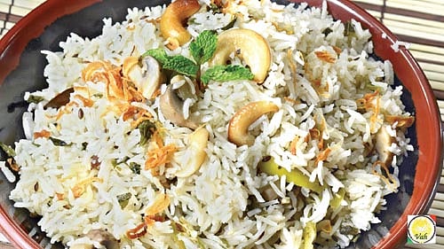 மஷ்ரூம்(காளான்) புலாவ்