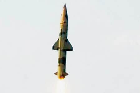 இந்தியாவில் தயாரிக்கப்பட்ட அதிநவீன ரக ஏவுகணை சோதனை வெற்றி