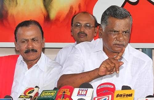 தனது மாநில மக்களை மறைமுகமாகத் தூண்டிவிடும் கர்நாடகா முதல்வர் பதவி விலக வேண்டும்: இரா. முத்தரசன்.