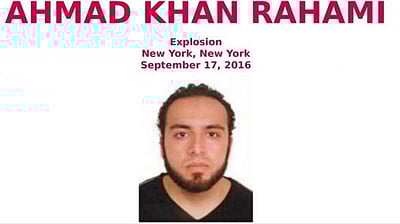 மன்ஹாட்டன் குண்டுவெடிப்பு சம்பவம்: சந்தேக நபரின் புகைப்பபடத்தை வெளியிட்ட அமெரிக்கா !