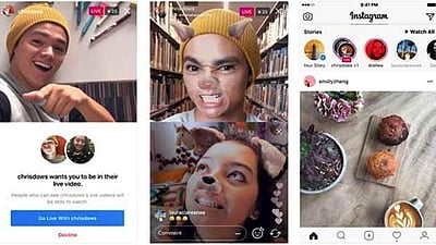 'இன்ஸ்டாகிராம் 2.0': 'லைவ் விடியோ கால்' வசதி அறிமுகம்