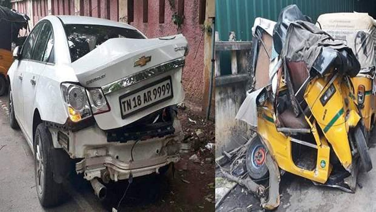 சென்னையில் குடிபோதையில் கல்லூரி மாணவர் கார் விபத்து: ஆட்டோ ஓட்டுநர் சாவு