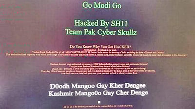 சென்னை சுங்கத்துறை இணையத்தை பாகிஸ்தான் பயங்கரவாதிகள் 'ஹேக்' செய்தனர்