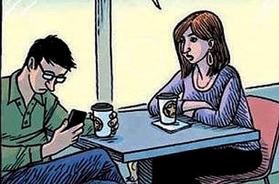 மற்றவர் பேசும் போது அதைக் கவனிக்காமல் வாட்ஸ்அப், ஃபேஸ்புக் நோண்டுவதும் ஒரு மன நோய் தான்!