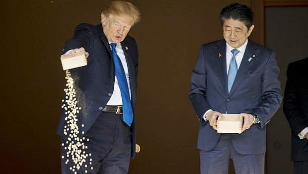 மீனுக்கே ஒழுங்கா உணவளிக்கத் தெரியலையே: டிரம்பை வம்பிழுத்த நெட்டிசன்கள்