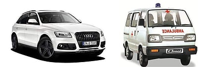 மது போதையில் தனது ஆடி காருக்கு பதிலாக ஆம்புலன்ஸை வீட்டிற்கு ஓட்டிச் சென்ற நபர்!