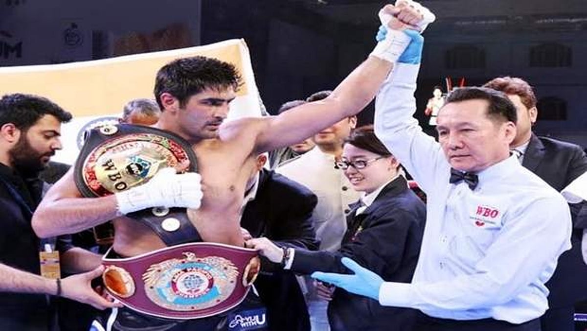 தொழில்முறை குத்துச்சண்டையில் தொடர்ந்து 10-ஆவது வெற்றியை பதிவு செய்த விஜேந்தர் சிங்