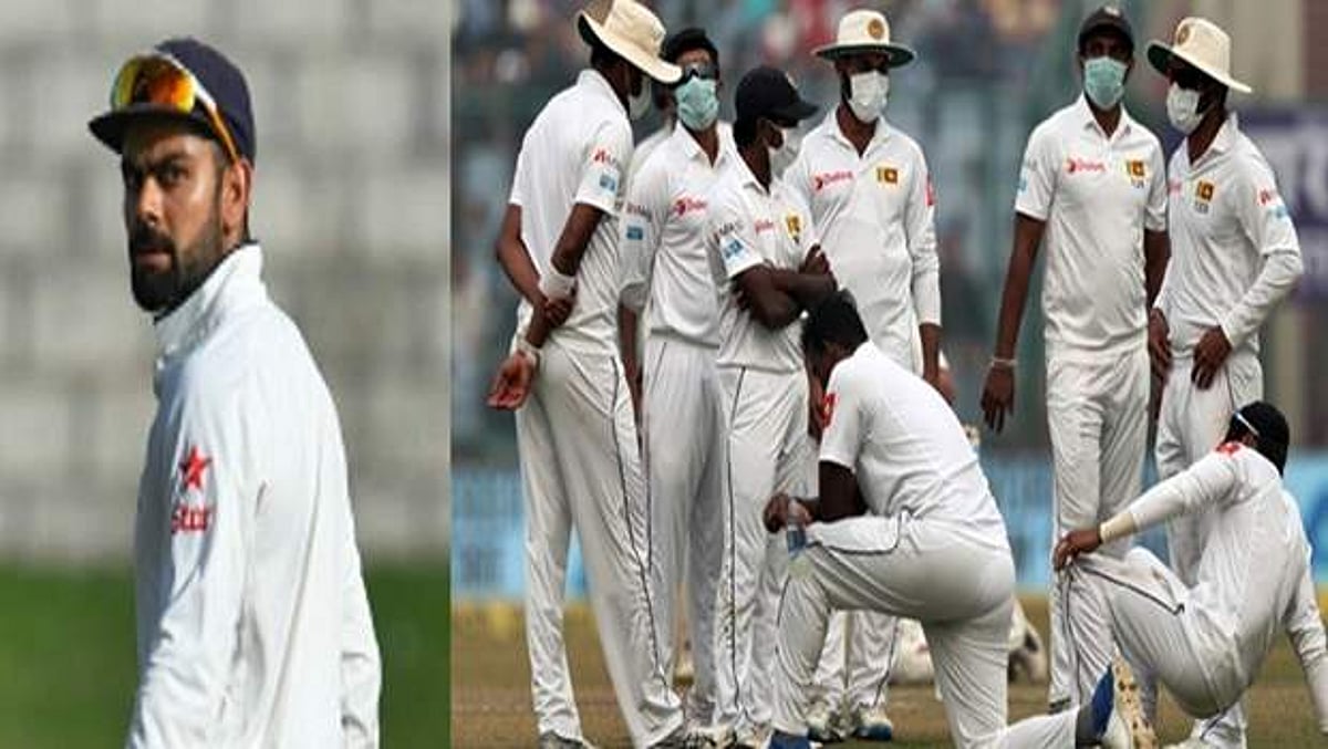 இலங்கை வீரர்கள் மூச்சுத்திணறலால் அவதி: மூவர் வெளியேறியதால் மைதானத்தில் சலசலப்பு, இந்தியா டிக்ளேர்