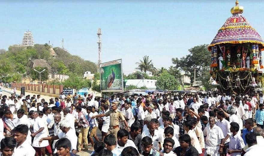 விராலிமலை சுப்பிரமணியர் கோயில் தைப்பூசத் தேரோட்டம்: திரளான பக்தர்கள் பங்கேற்பு
