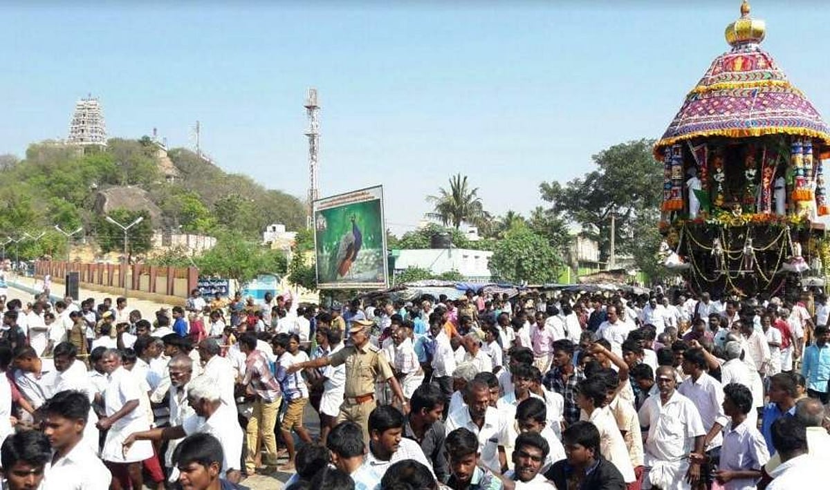 விராலிமலை சுப்பிரமணியர் கோயில் தைப்பூசத் தேரோட்டம்: திரளான பக்தர்கள் பங்கேற்பு