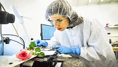 ரோஜாச் செடிகளில் மின்சாரத்தை சேமிக்கலாம்!