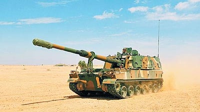 போக்ரானில் இந்தியா பீரங்கி சோதனை