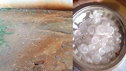 வாணியம்பாடியில் ஆலங்கட்டி மழை