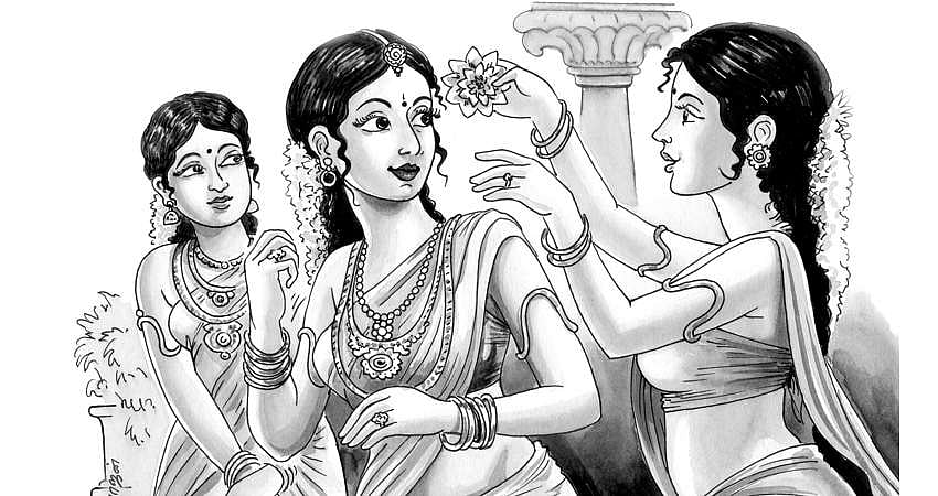 சேடிக்குச் செம்பட்டு அணிவித்தல்