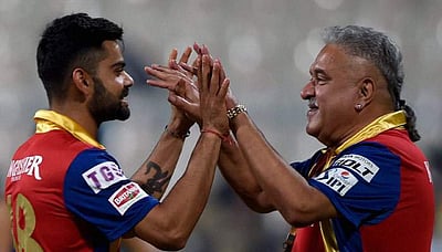 விராட் கோலி நிறுவன விழாவில் பங்கேற்ற விஜய் மல்லையா: வந்தாச்சு அடுத்த சர்ச்சை!