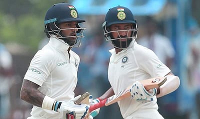 காலே டெஸ்ட்: தவன் அதிரடியைத் தொடர்ந்து புஜாரா சதம்!