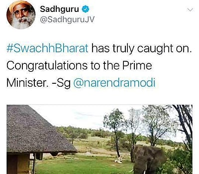 ஆப்ரிக்க யானைக்கும் இந்திய யானைக்கும் ஜக்கி வாசுதேவிற்கு வித்தியாசம் தெரியாதா?